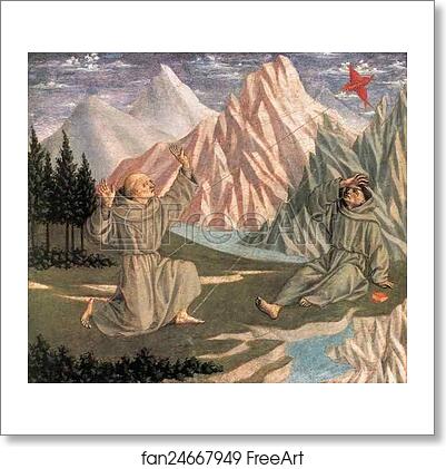 Free art print of St. Francis Receiving the Stigmata by Domenico Veneziano