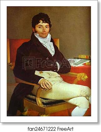 Free art print of Portrait of Monsieur Rivière by Jean-Auguste-Dominique Ingres