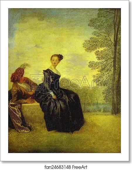 Free art print of A Capricious Woman by Jean-Antoine Watteau Free art print of A Capricious Woman by Jean-Antoine Watteau
