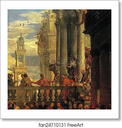 Free art print of The Marriage Feast at Cana. Detail by Paolo Veronese