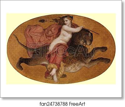 Free art print of Bacchante on a Panther by William-Adolphe Bouguereau