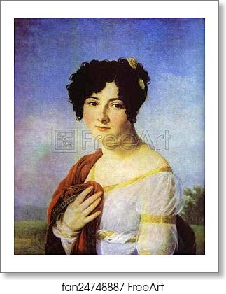 Free art print of Portrait of Y.A. Tatishcheva by Baron François-Pascal-Simon Gérard