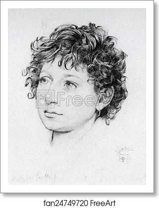 Free art print of Study of the Head of a Model Called Agostino, for the Figure of Giotto in Cimabue's Madonna by Frederick Leighton Free art print of Study of the Head of a Model Called Agostino, for the Figure of Giotto in Cimabue's Madonna by Frederick Leighton