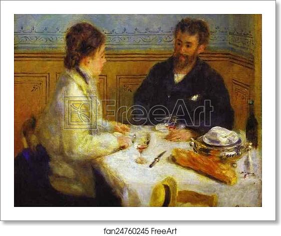 Free art print of The Lunch by Pierre-Auguste Renoir Free art print of The Lunch by Pierre-Auguste Renoir