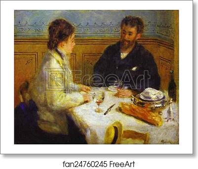 Free art print of The Lunch by Pierre-Auguste Renoir