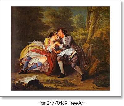 Free art print of After (Outdoor Scene) by William Hogarth