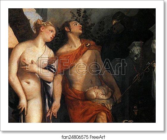 Free art print of Venus and Mercury Present Eros and Anteros to Jupiter. Detail by Paolo Veronese Free art print of Venus and Mercury Present Eros and Anteros to Jupiter. Detail by Paolo Veronese