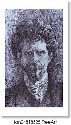 Free art print of Portrait of Psychiatrist Fiodor Usoltsev, the Artist's Doctor by Mikhail Vrubel