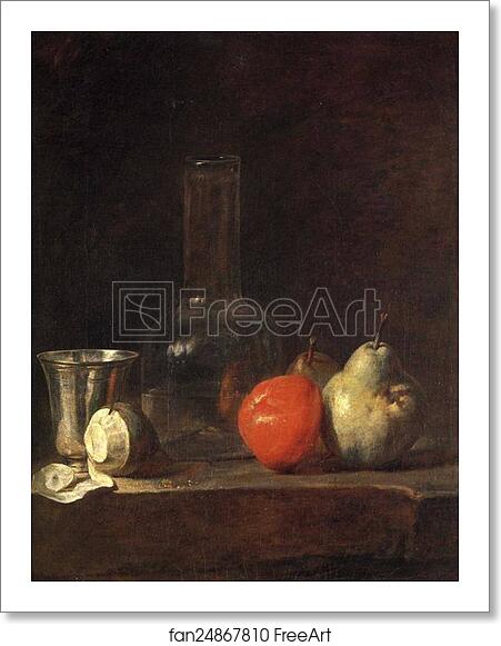 Free art print of Carafe, Silver Goblet and Fruit by Jean-Baptiste-Simeon Chardin Free art print of Carafe, Silver Goblet and Fruit by Jean-Baptiste-Simeon Chardin