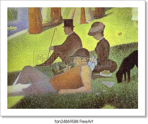 Free art print of A Sunday on La Grande Jatte. Detail by Georges Seurat Free art print of A Sunday on La Grande Jatte. Detail by Georges Seurat