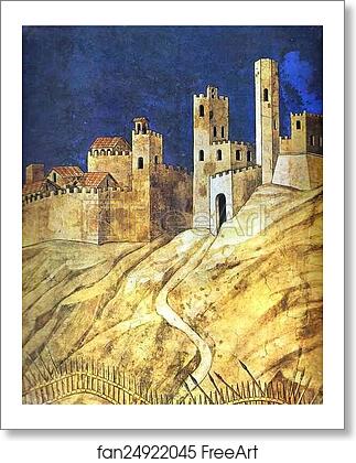 Free art print of Guido Riccio da Fogliano by Simone Martini