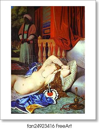 Free art print of Odalisque and Slave. Detail by Jean-Auguste-Dominique Ingres