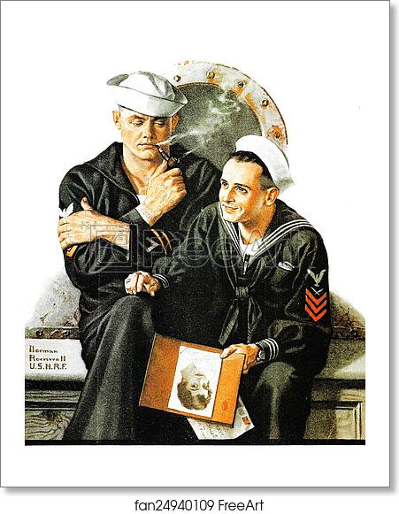 Free art print of Reminiscing by Norman Rockwell Free art print of Reminiscing by Norman Rockwell