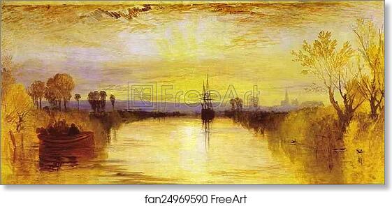 Free art print of Chichester Canal by Joseph Mallord William Turner