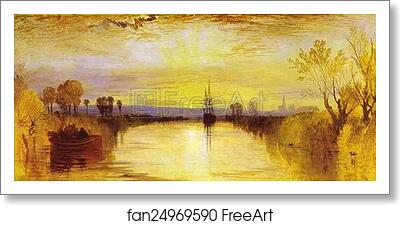 Free art print of Chichester Canal by Joseph Mallord William Turner