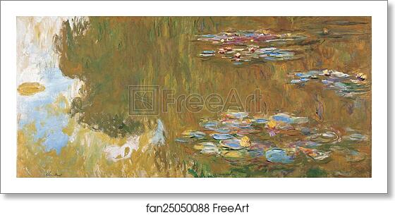 Free art print of The Water Lily Pond, c. 1917-19 by Claude Monet Free art print of The Water Lily Pond, c. 1917-19 by Claude Monet