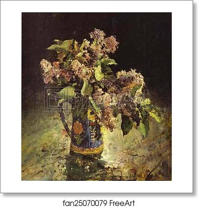 Free art print of Lilacs in Vase by Valentin Serov