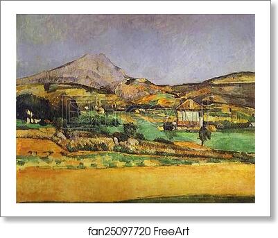 Free art print of Plain by Mount Sainte-Victoire by Paul Cézanne