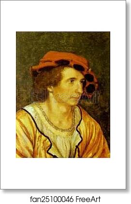 Free art print of Portrait of a Young Man by Hans Holbein The Younger