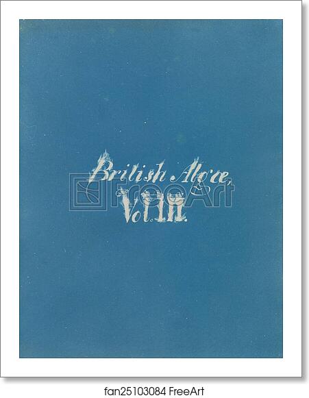Free art print of British Algae, Vol. III [title page] by Anna Atkins