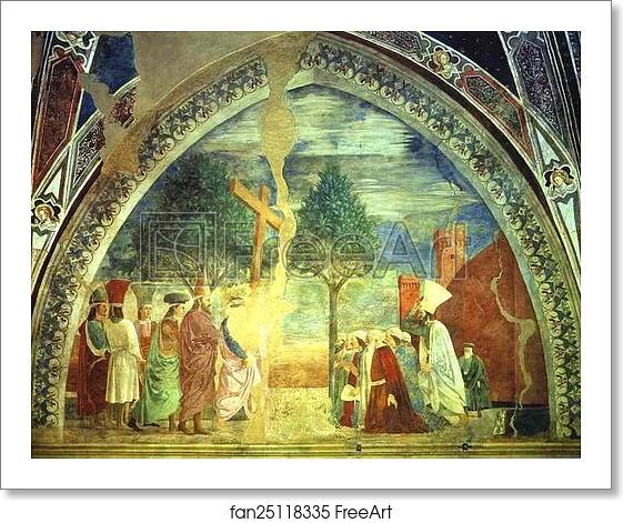 Free art print of Legend of the True Cross: Exaltation of the Cross by Piero Della Francesca