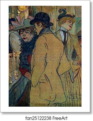 Free art print of Alfred la Guigne by Henri De Toulouse-Lautrec