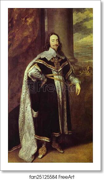 Free art print of Charles I, King of England by Sir Anthony Van Dyck