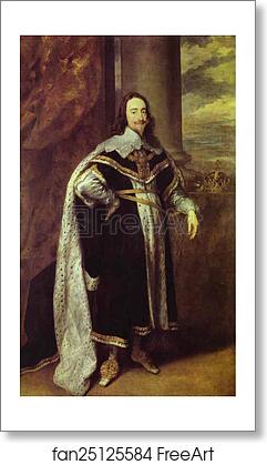 Free art print of Charles I, King of England by Sir Anthony Van Dyck