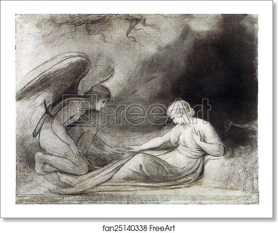 Free art print of Cupid Awakens Psyche by George Romney Free art print of Cupid Awakens Psyche by George Romney