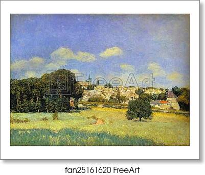 Free art print of View of Marly-le-Roi - Sunshine (formerly View of St-Cloud) by Alfred Sisley