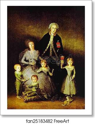 Free art print of The Family of the Duke of Osuna by Francisco De Goya Y Lucientes