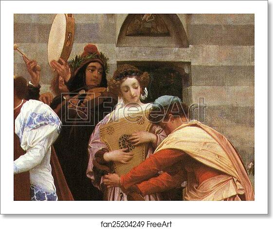 Free art print of Cimabue's Celebrated Madonna is Carried in Procession through the Streets of Florence; in front of the Madonna, and Crowned with Laurels, walks CImabue Himself, with his Pupil Giotto; behind It Arnolfo Di Lapo, Gaddo Gaddi, Andrea Tafi, Niccola Pisano, Bu by Frederick Leighton Free art print of Cimabue's Celebrated Madonna is Carried in Procession through the Streets of Florence; in front of the Madonna, and Crowned with Laurels, walks CImabue Himself, with his Pupil Giotto; behind It Arnolfo Di Lapo, Gaddo Gaddi, Andrea Tafi, Niccola Pisano, Bu by Frederick Leighton