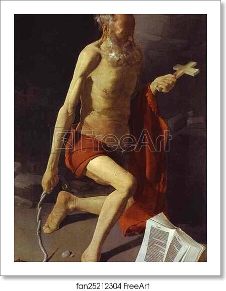 Free art print of Repenting of St. Jerome by Georges De La Tour Free art print of Repenting of St. Jerome by Georges De La Tour