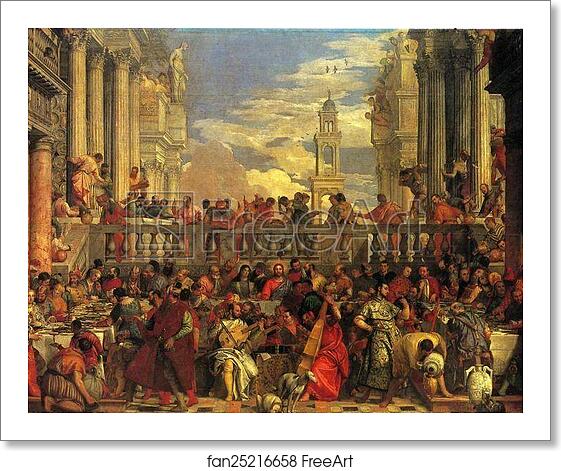 Free art print of The Marriage Feast at Cana by Paolo Veronese Free art print of The Marriage Feast at Cana by Paolo Veronese