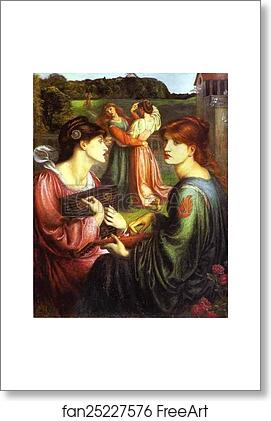 Free art print of The Bower Meadow by Dante Gabriel Rossetti