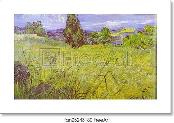 Free art print of Green Wheat Field with Cypress. Saint-Rémy by Vincent Van Gogh Free art print of Green Wheat Field with Cypress. Saint-Rémy by Vincent Van Gogh