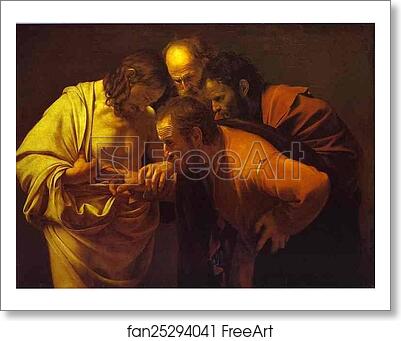 Free art print of Doubting Thomas by Caravaggio Free art print of Doubting Thomas by Caravaggio