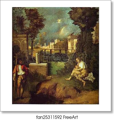 Free art print of The Tempest by Giorgione