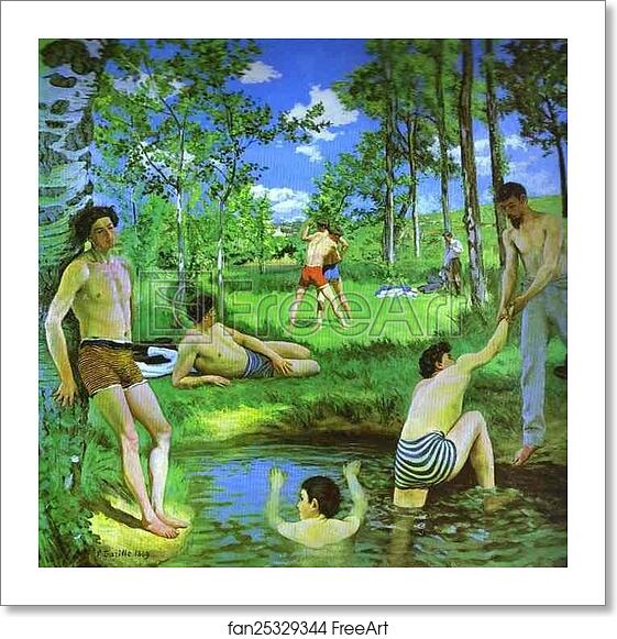 Free art print of Bathers (Summer Scene) by Frédéric Bazille Free art print of Bathers (Summer Scene) by Frédéric Bazille