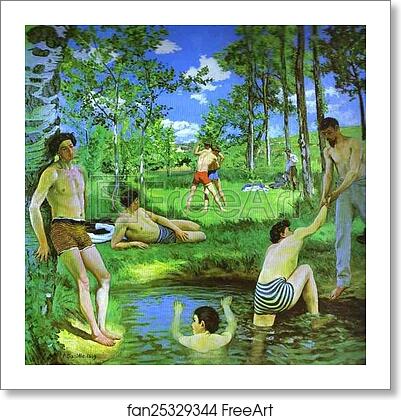 Free art print of Bathers (Summer Scene) by Frédéric Bazille