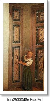 Free art print of Little Girl Peeping Out by Paolo Veronese