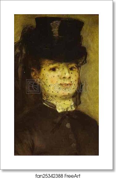 Free art print of Portrait of Mme. Darras by Pierre-Auguste Renoir