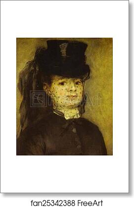 Free art print of Portrait of Mme. Darras by Pierre-Auguste Renoir
