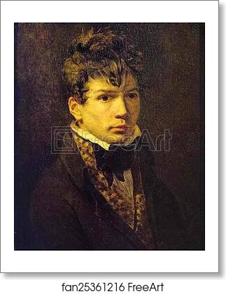 Free art print of Portrait of Young Ingres (?) by Jacques-Louis David