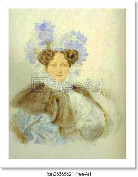Free art print of Portrait of C. I. Zagriazhskaya by Alexander Brulloff Free art print of Portrait of C. I. Zagriazhskaya by Alexander Brulloff