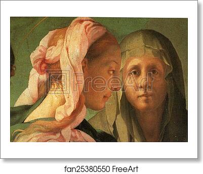 Free art print of The Visitation. Detail by Jacopo Carrucci, Known As Pontormo