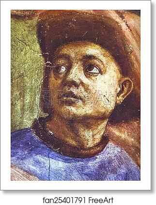 Free art print of Raising of the Son of Theophilus. Detail by Masaccio