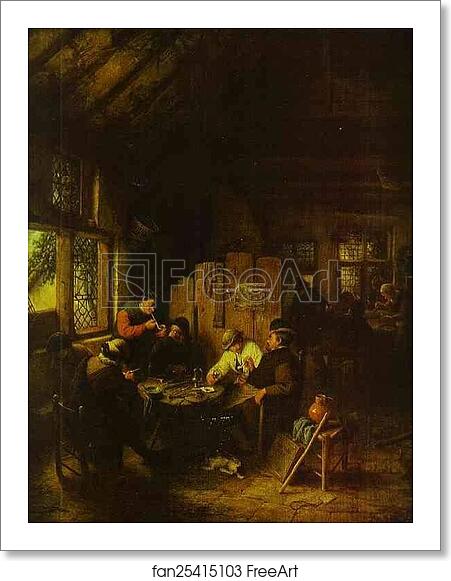 Free art print of In the Village Inn by Adriaen Van Ostade Free art print of In the Village Inn by Adriaen Van Ostade