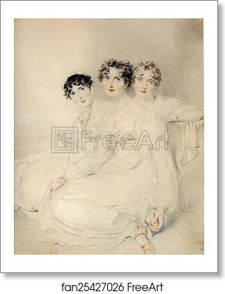 Free art print of Lady Bagot, Lady Fitzroy Somerset (Later Lady Raglan) and Lady Burghersh (Later Countess of Westmorland) by Sir Thomas Lawrence