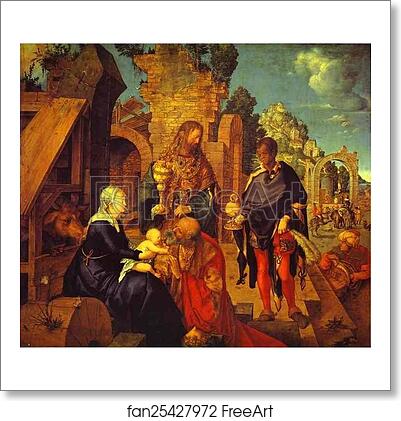 Free art print of The Adoration of the Magi by Albrecht Dürer Free art print of The Adoration of the Magi by Albrecht Dürer